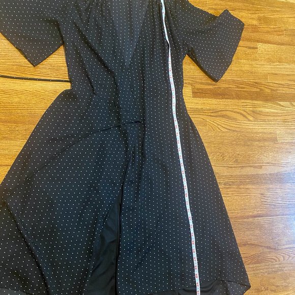 Lulu's Farah Black Print Midi Wrap Dress - Picture 12 of 15